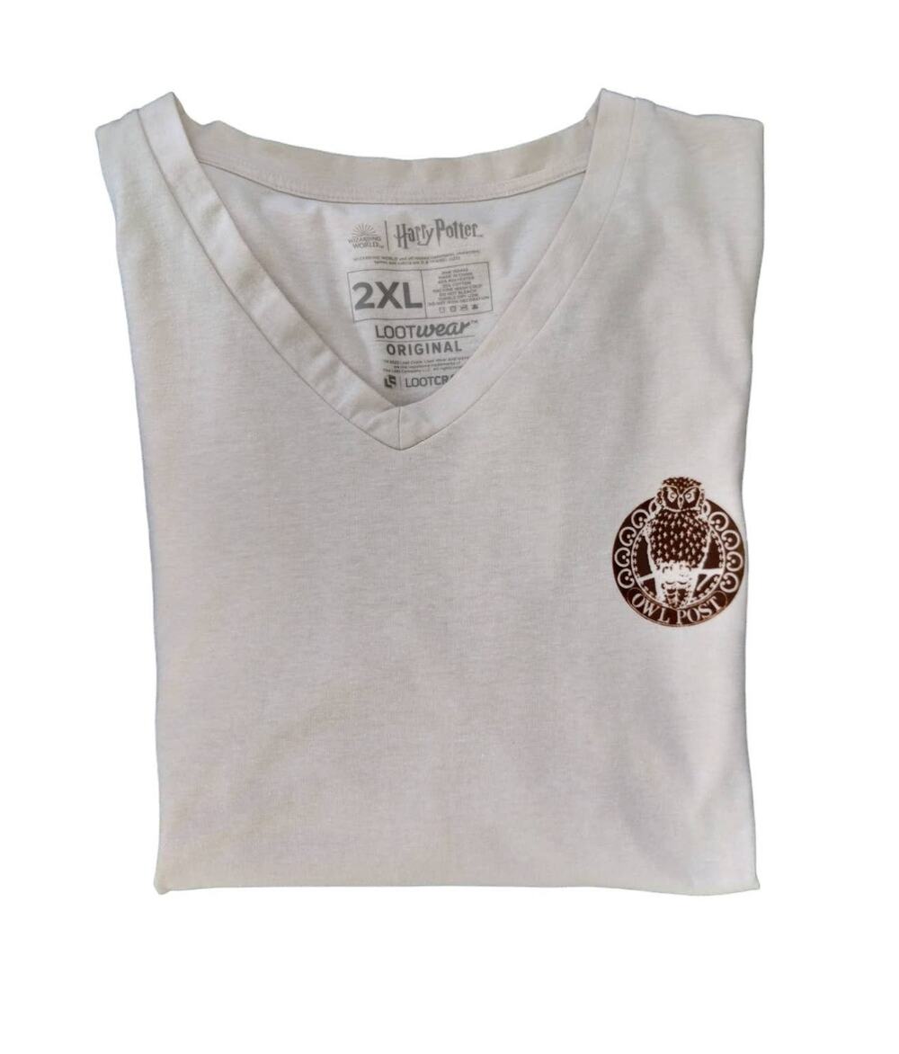 Harry Potter Wizarding World Cotton blend T Shirt Unisex Size 2XL Cream/Beige